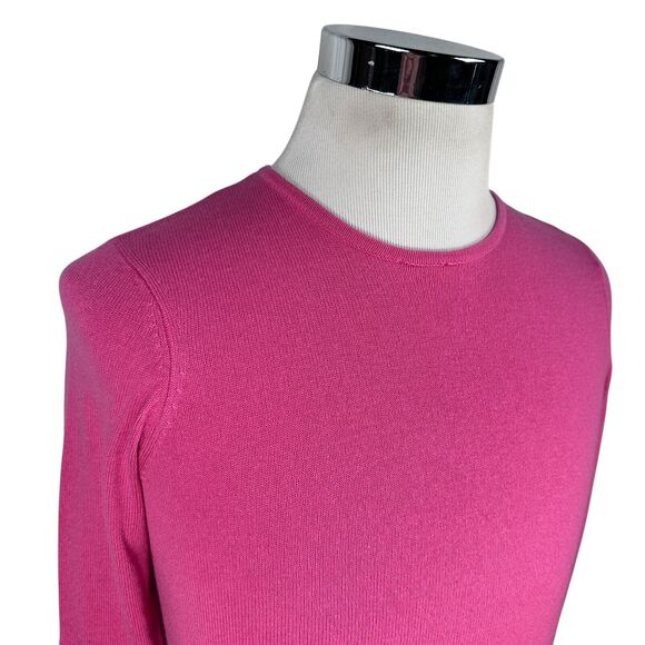 Carlisle Sweater Women Small Pink Silk Cashmere Crew Neck Pullover Long Sleeve - Picture 2 of 11